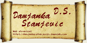 Damjanka Stanjević vizit kartica